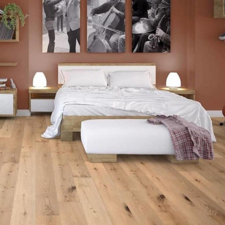 Narrow wood flooring for that classic and stately look!